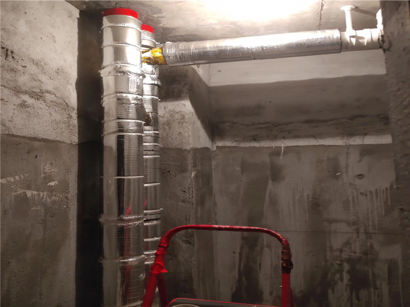 下水管到隔音棉施工